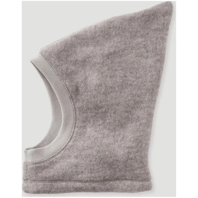 hessnatur Baby Wollfleece Mütze Regular aus Bio-Merinowolle - grau - Größe 45/47