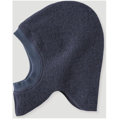 hessnatur Baby Wollfleece Mütze aus Bio-Merinowolle - blau - Größe 45-47 cm Kopfumfang
