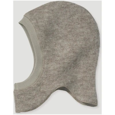 hessnatur Baby Wollfleece Mütze aus Bio-Merinowolle - grau - Größe 45-47 cm Kopfumfang