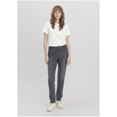 hessnatur Damen Jeans HANNA High Rise Mom aus Bio-Denim - schwarz - Größe 27/30