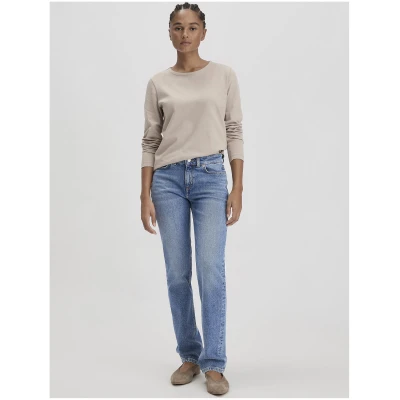 hessnatur Damen Jeans MARIE Mid Rise Straight aus Bio-Denim - blau - Größe 26/32