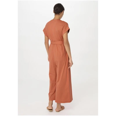 hessnatur Damen Jersey Jumpsuit Relaxed aus Bio-Baumwolle - orange - Größe 34