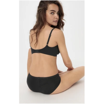 hessnatur Damen Panty Low Cut PURE BALANCE aus Bio-Baumwolle und TENCEL™ Modal - schwarz - Größe 38