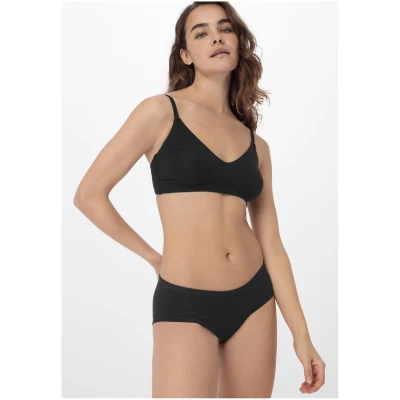 hessnatur Damen Panty Low Cut PURE BALANCE aus Bio-Baumwolle und TENCEL™ Modal - schwarz - Größe 38