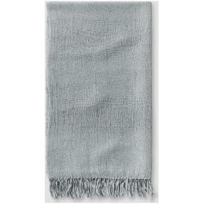 hessnatur Damen Schal aus Manilahanf mit Seide - grün - Größe 50x200 cm
