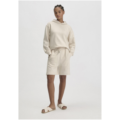 hessnatur Damen Sweat Shorts Relaxed aus Bio-Baumwolle - natur - Größe 34