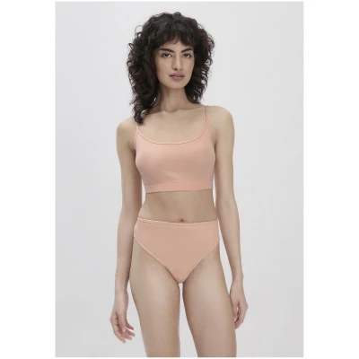 hessnatur Damen Taillenslip High Waist 2er-Set PURE NATURE aus Bio-Baumwolle - rosa - Größe 34