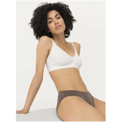 hessnatur Damen Triangel-BH aus Bio-Baumwolle und Tencel™Modal - weiß - Größe 80E