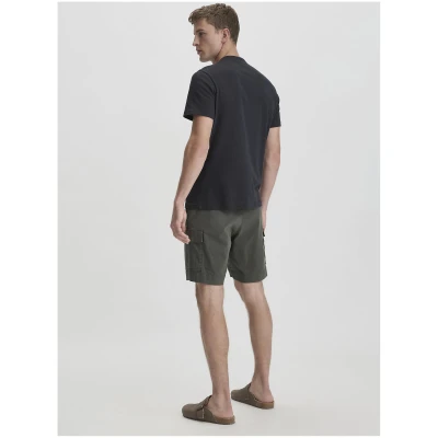 hessnatur Herren Cargo Shorts Relaxed aus Bio-Baumwolle - grün - Größe 30