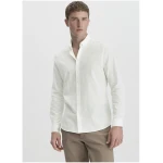hessnatur Herren Oxford Hemd Regular aus Bio-Baumwolle - weiß - Größe L (41/42)