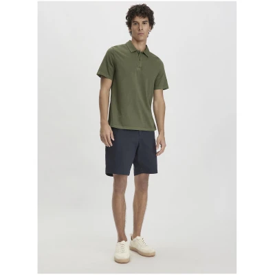 hessnatur Herren Polo Regular aus Bio-Baumwolle - grün - Größe 46