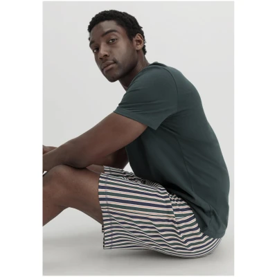 hessnatur Herren Schlafshorts Relaxed PURE NATURE aus Bio-Baumwolle - grün - Größe 46
