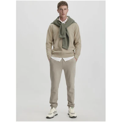 hessnatur Herren Sweathose TRIAS Relaxed aus Bio-Baumwolle - beige - Größe 46
