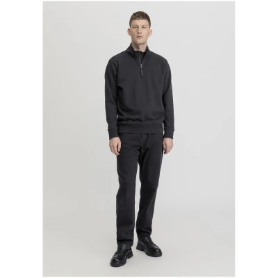 hessnatur Herren Troyer Regular aus Bio-Baumwolle - schwarz - Größe 48