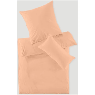 hessnatur Perkal Bettwäsche-Set PATRICK aus Bio-Baumwolle - rosa - Größe 135x200 / 40x80 cm