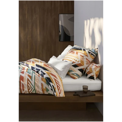 hessnatur Renforcé Bettwäsche-Set ANDES aus Bio-Baumwolle - braun - Größe 135x200 / 40x80 cm