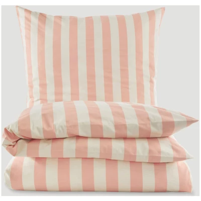 hessnatur Renforcé Bettwäsche-Set CANNES aus Bio-Baumwolle - orange - Größe 155x220 / 40x80 cm