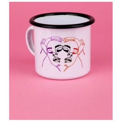 kreuzueber Tasse Zwei Gesichter