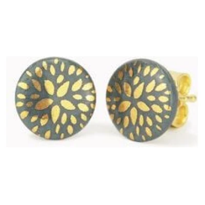 lille mus Porzellan-Ohrstecker BLUMENSTERN Porzellanschmuck