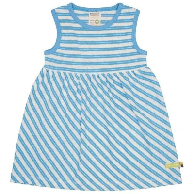 loud + proud Babys & Kinder Kleid Streifen mit Leinen, GOTS-zertifiziert