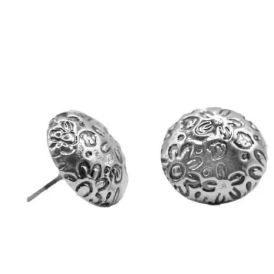 pakilia Ohrstecker "Bordado Flores" redondo