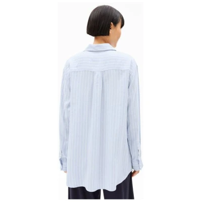 ARMEDANGELS MAALGAA LINO STRIPED - Damen Bluse aus Leinen-Mix