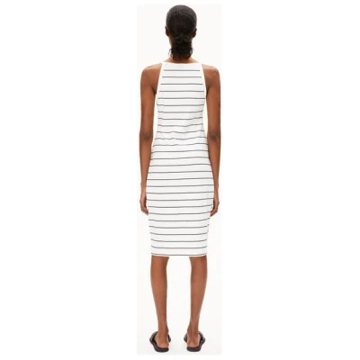 ARMEDANGELS SASINAA FINE STRIPES - Damen Ripp-Jerseykleid aus Bio-Baumwoll Mix