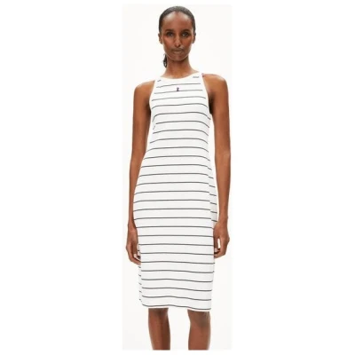 ARMEDANGELS SASINAA FINE STRIPES - Damen Ripp-Jerseykleid aus Bio-Baumwoll Mix