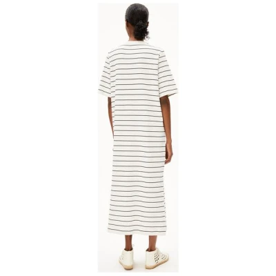 ARMEDANGELS XELINAA FINE STRIPE - Damen Heavyweight Jerseykleid aus recyceltem Baumwoll Mix