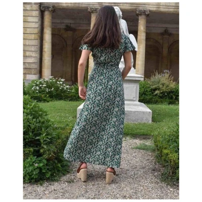 Aatise Langes Sommerkleid/Festkleid Zady mit Schmetterlingsärmel, 100% EcoVero