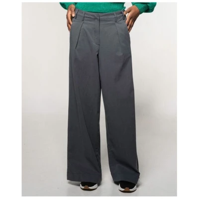 Alma & Lovis Weite Marlenehose aus softem Lyocell-Cotton-Mix | Twill Marlene