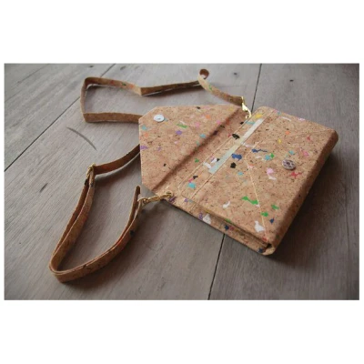 BY COPALA Handtasche / Clutch / Brieftasche aus Kork