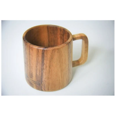 BY COPALA Kaffeetasse aus Holz, handgefertigter Becher aus Akazie
