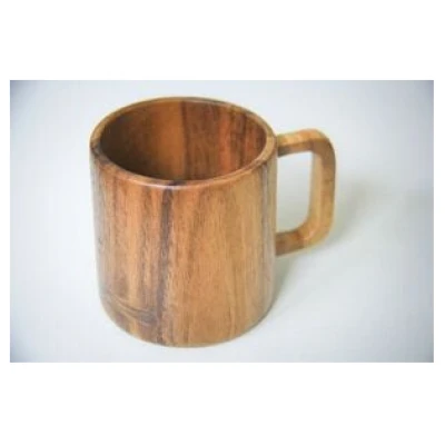 BY COPALA Kaffeetasse aus Holz, handgefertigter Becher aus Akazie