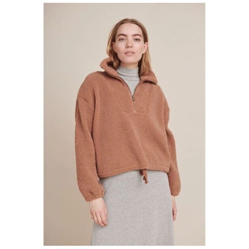 Basic Apparel Troyer - Rigita Zip Sweat - aus recyceltem Polyester