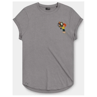 Bavarian Caps Damen T-Shirt Pumuckl Blumenstrauß - Grau