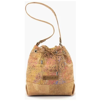 Belaine Manufaktur Handtasche aus Kork // mit Glitzer