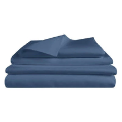 Bettwäsche Set: Halbleinen navyblau