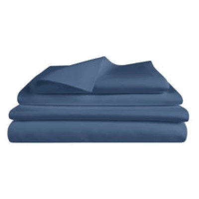 Bettwäsche Set: Halbleinen navyblau
