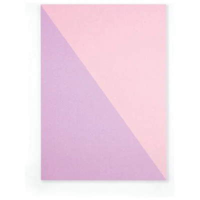 Bow & Hummingbird Notizblock Diagonal Rosa/Lila aus Recyclingpapier