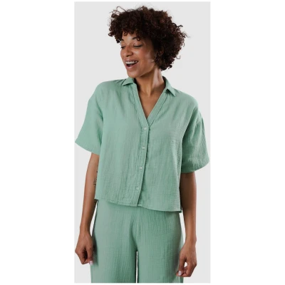 Bubble Cropped Blouse