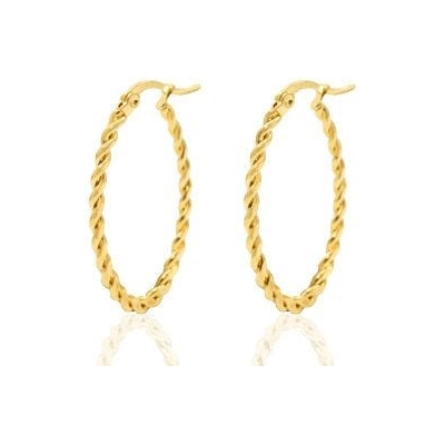 Coole Creolen in 30mm x 20mm von Elektropulli