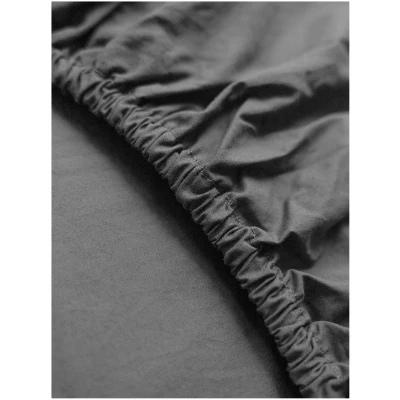 Cotton Select Spannbettlaken dunkelgrau