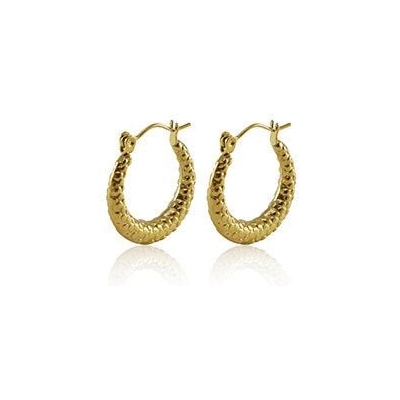 Creolen mit Struktur in 20mm von Elektropulli