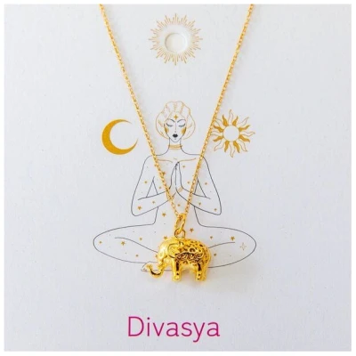 Divasya Gold-Halskette Elephant Soul