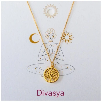 Divasya Gold-Halskette Lebensbaum