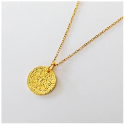 Divasya Gold-Halskette Om Mantra