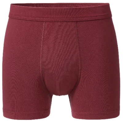 Doppelpack Boxershorts aus reiner Bio-Baumwolle, granat 6