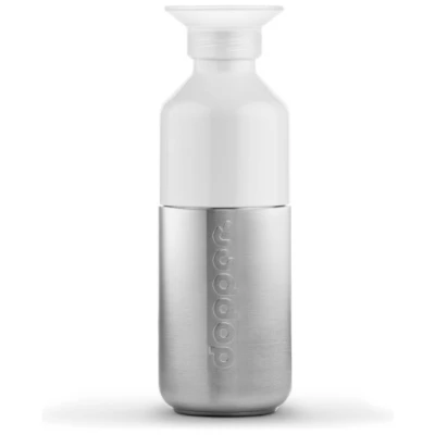Dopper - Dopper Steel - Trinkflasche Gr 350 ml grau/weiß