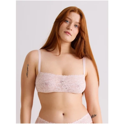 Dreamy Lace Bandeau Bralette magnolie
